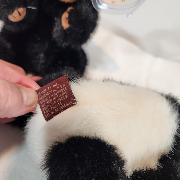 2 VTG Attic Collectable Beanie Babies Ivan and Checkers with tags - Picture 4 of 7